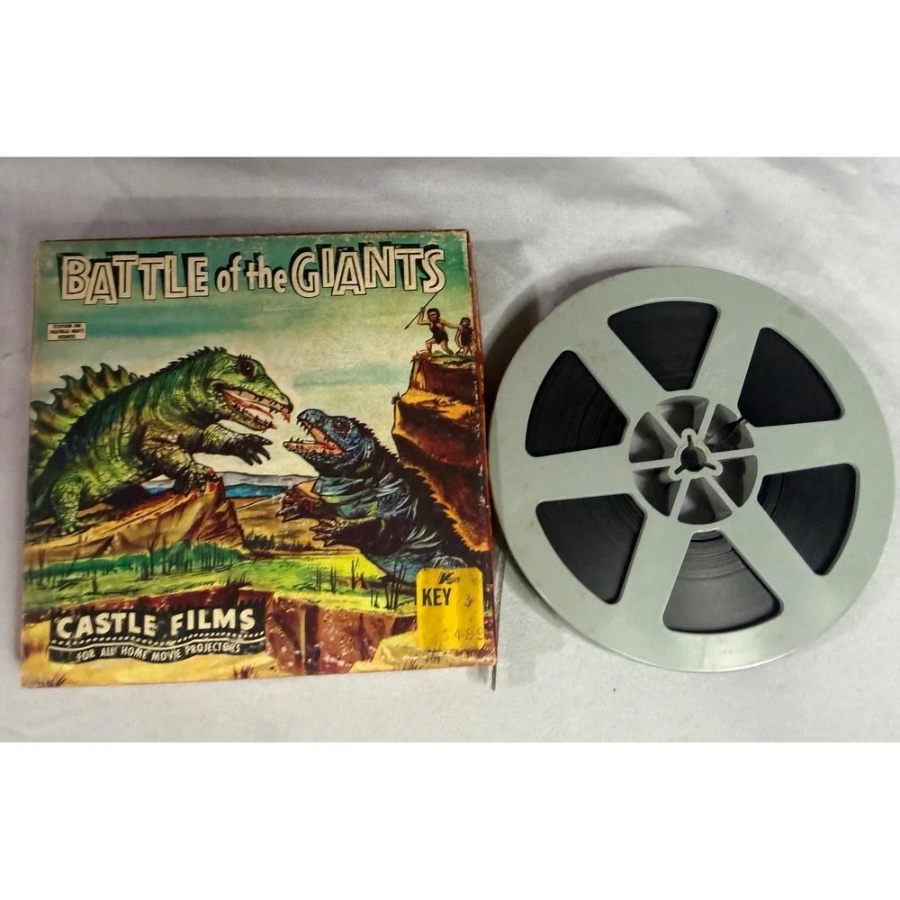 Vintage Castle Films Battle‎ of the Giants 8mm Movie Reel No 1014 Sci-Fi Monster